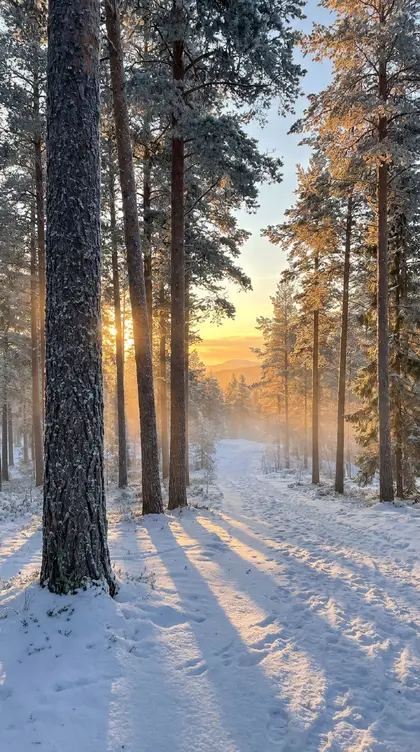 Snow Forest Dawn