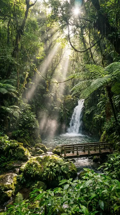 Hidden Jungle Waterfall