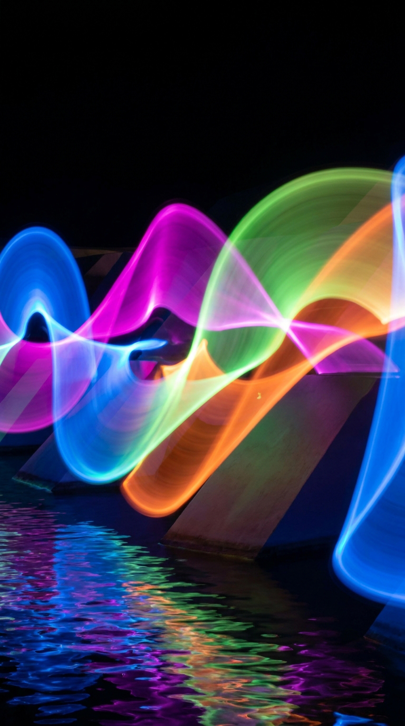 Neon Wave Gradient free mobile wallpaper